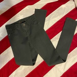 Alice and Olivia sz 2 Khaki Green Jeans Leggings